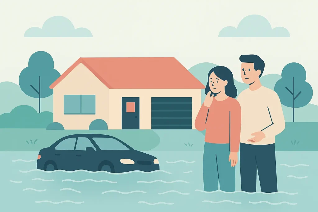driveway flooding bucks